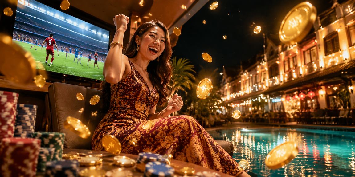 Bonus rebat dengan motif batik Ipoh menggambarkan identiti tempatan Malaysia